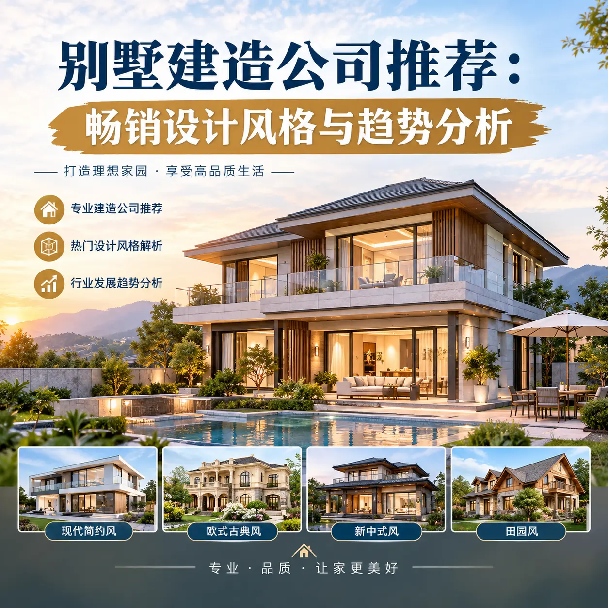 别墅建造公司推荐： 凯里 畅销设计风格与趋势分析
