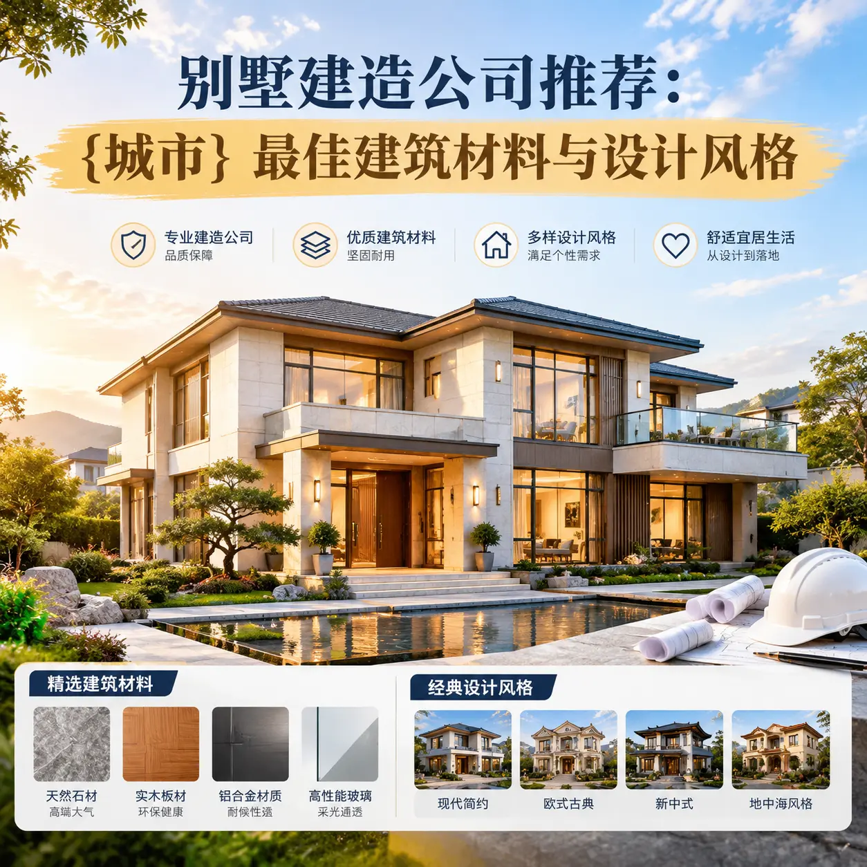 别墅建造公司推荐： 凯里 最佳建筑材料与设计风格