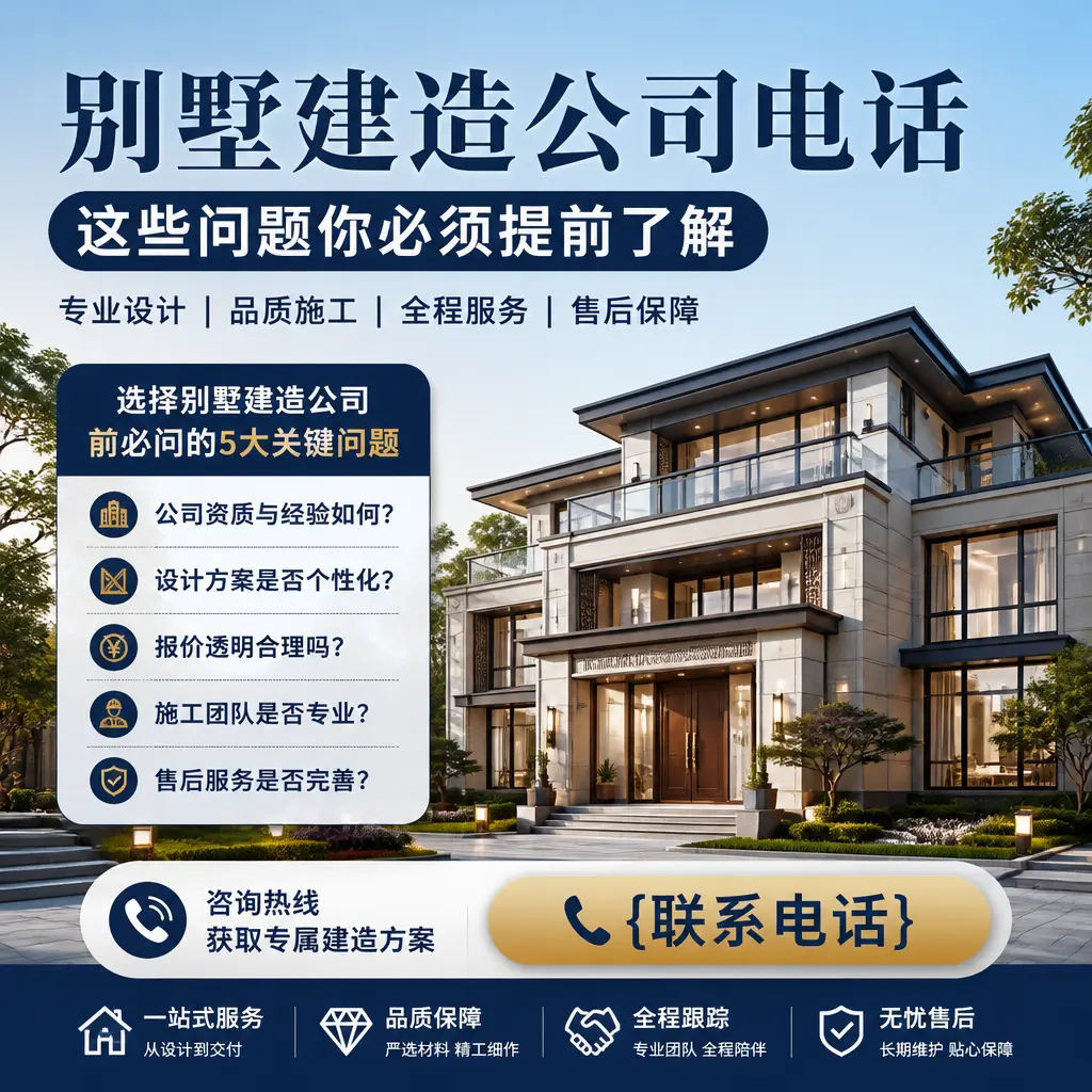 凯里别墅建造公司电话，这些问题你必须提前了解